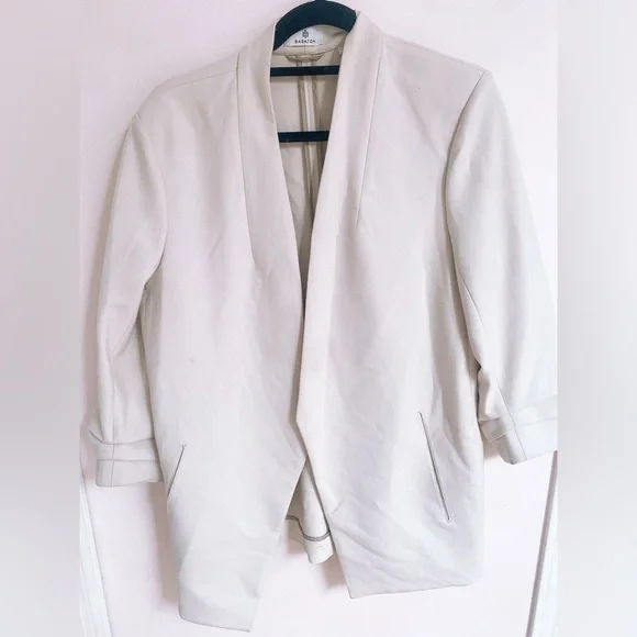 Aritzia Babaton New Power Blazer in Matte Pearl - Picture 2 of 11